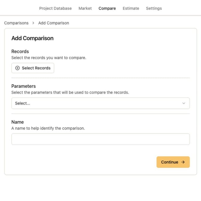 Create a comparison report